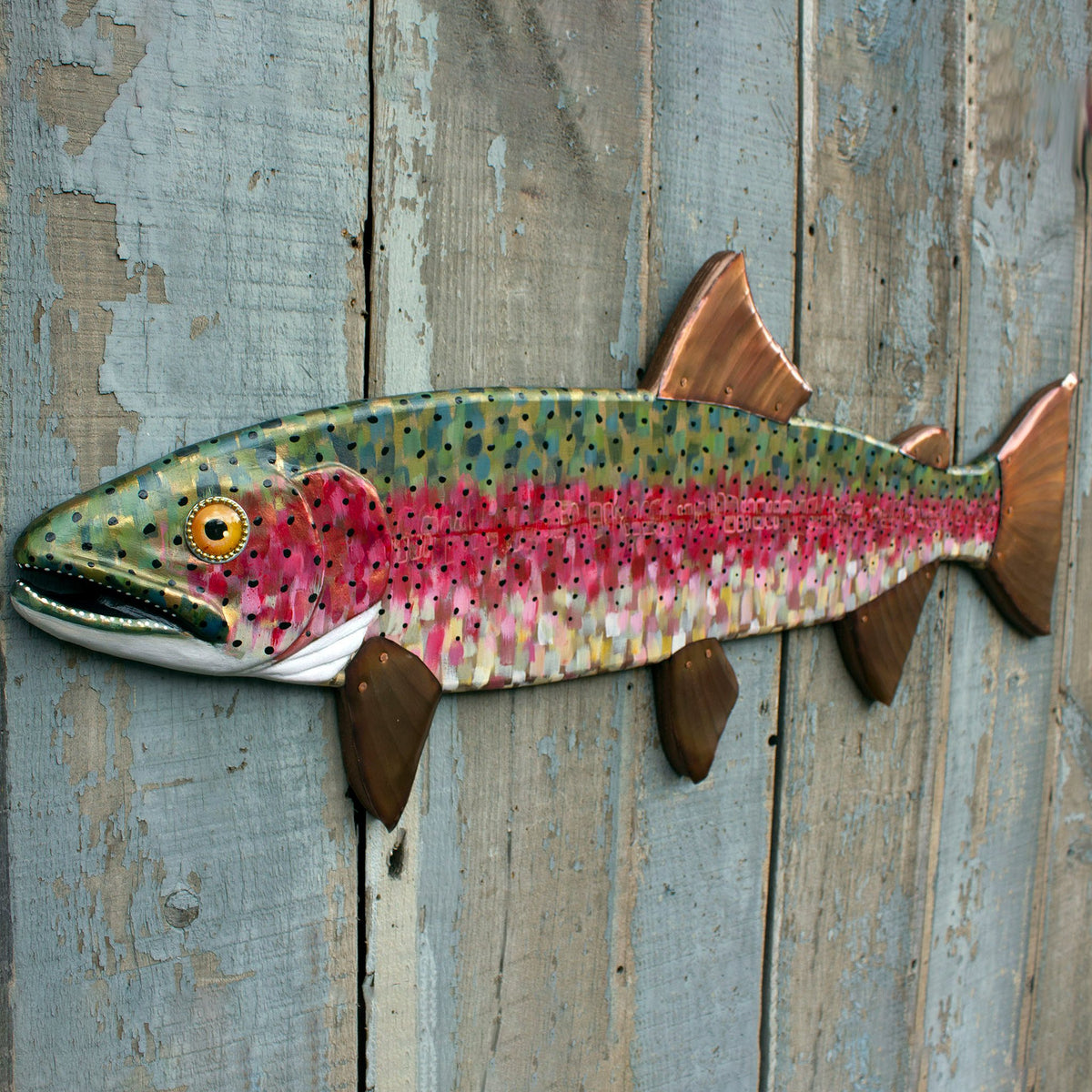 Impressionist Trout Original Rachel Laundon Fish Art
