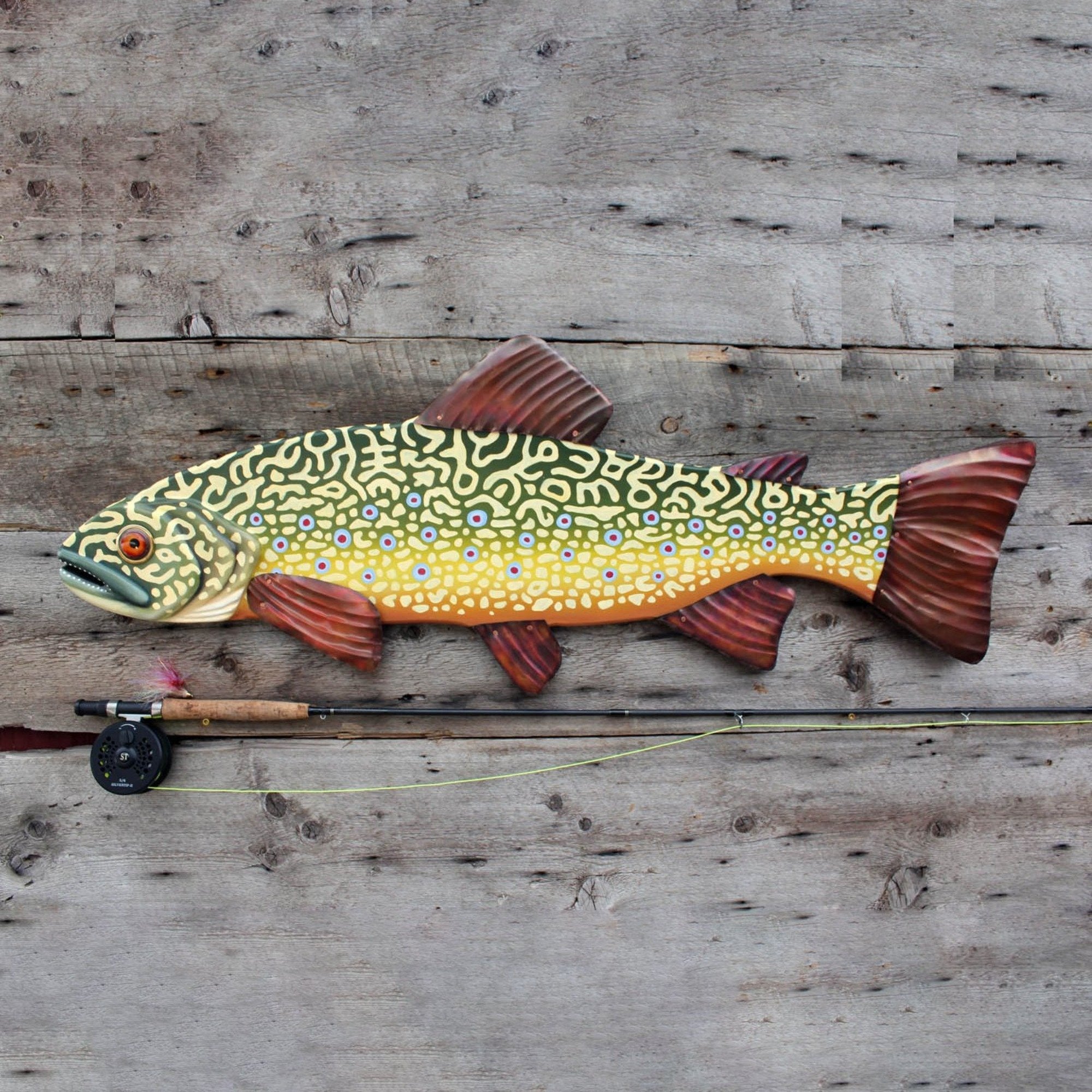 Speckled Trout Wall Art Metal fish
